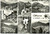 Cartolina originale da collezione 1954 CIBIANA DI CADORE BL Vedutine centro storico e catena ALPI Cartolina 1