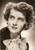 Cartolina originale da collezione 1950 ca USA Cantante Gertrude WARNER  Ritratto con foulard Cartolina FG NV 1