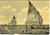 Cartolina originale da collezione 1953 GATTEO FC Frazione GATTEO MARE Veduta spiaggia con barche a vela FG VG 1