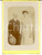 Fotografia d epoca originale 1890 ca NIZZA Coppia di sposi con cappello di paglia Foto R. ALBERT 12 x 16 1