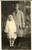 Fotografia d epoca originale 1930 ca FRANCE Donna con la figlia alla Prima Comunione Foto cartolina 1