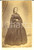 Fotografia d epoca originale 1870 ca ATENE Ritratto di nobildonna in abito nero e veletta Foto VINTAGE CDV 1