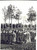 Fotografia d epoca originale 1939 MILANO Una sfilata di operaie in grembiule al parco Fotografia 10 x 14 cm 1