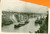 Fotografia d epoca originale 1938 PANAMA Convoglio di navi da carico attraversa il Canale Foto DANNEGGIATA 1