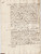 Manoscritto, lettera originale 1738 PERUGIA Divisione argenti e biancherie fam. RICCI 1
