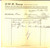 Documento originale, autentico 1953 HAMBURG VOLKSDORF Ditta KNOOP Topfermeister Ricevuta intestata 1