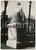 Fotografia d epoca originale 1959 ROMA Villa Borghese Monumento a Lord BYRON coperto da un drappo Foto 18x13 1