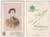 Fotografia d epoca originale 1900 ca PINEROLO Ritratto di donna con abito a stampa Foto P. SANTINI CDV 1