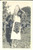 1931 SUD ITALIA Ritratto di donna in campagna con anfora *Foto cartolina VINTAGE