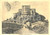 Cartolina originale da collezione 1951 FOSDINOVO MS Processione al CASTELLO DEI MALASPINA Cartolina animata FG 1