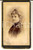 Fotografia d epoca originale 1890 GENOVA Ritratto di donna con acconciatura raccolta Foto GIULIO ROSSI CDV 1