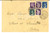 Documento originale, autentico 1945 STORIA POSTALE LUOGOTENENZA Busta affrancata RSI imperiale + turrita 1