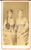 Fotografia d'epoca originale 1870 ca BRESCIA Coppia di sorelle che si tengono per mano *Foto CAPITANIO 1