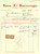 Documento originale, autentico 1926 SAVONA Successori FRATELLI BURNENGO  Carta e cancelleria Fattura intestata 1