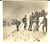 Fotografia d epoca originale 1940 ca TSCHIER SPITZEN BZ Gruppo di sciatori sulle piste Foto 10x8 VINTAGE 1