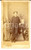 Fotografia d'epoca originale 1880 ca NICE (F) Ritratto di giovane con copricapo militare *Fotografia PACELLI 1