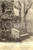 Cartolina originale da collezione 1925 ca MONTECATINI TERME PT Sedile del poeta GIUSEPPE GIUSTI Cartolina FP NV 1