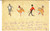 Cartolina originale da collezione 1920 ca FRANCIA Fila di ballerini di colore Cartolina postale DISEGNATA A MANO 1
