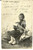 Cartolina originale da collezione 1900 ca Piccolo bevitore in costume tradizionale Cartolina VINTAGE FP VG 1