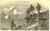 Cartolina originale da collezione 1910 ca ALPINISMO PICCOLO SAN BERNARDO Riposo scalatori con vista MONTE BIANCO 1