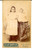Fotografia d epoca originale 1900 ca PARIS Coppia di sorelline in abito bianco Foto Petrus MONROCHE  CDV 1