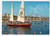 Cartolina originale da collezione 1970 RIMINI Barca a vela SQUIBB in mare Cartolina ANIMATA VINTAGE FG VG 1