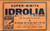 Materiale pubblicitario d’epoca 1940 ca TORINO Prodotti FARO Super Bibita IDROLIA Pubblicità  vintage 35x25 1