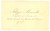 Autografo originale 1890 ca ROMA Condoglianze on. Filippo MARIOTTI  Biglietto da visita autografo 1