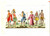 Stampa, bozzetto originale 1834 FERRARIO COSTUME ANTICO Abitanti di Sennar Stampa tav. 30 Colorata a mano 1