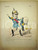 Stampa, bozzetto originale 1870 Caricatura MAUVAIS FOUTRIQUET Ill. DE LA TRAMBLAU 1