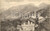 Cartolina originale da collezione 1930 ca LA SALLE AO Scorcio del paese con Monte BIANCO Cartolina FP NV 1