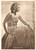 Cartolina originale da collezione 1940 ca CINEMA Attrice Brigitte HELM Ritratto di profilo Cartolina FG NV 1