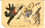 Cartolina originale da collezione 1903 COSTUMI La danza dei politici europei *Cartolina SATIRICA MORALES FP 1