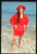 Jane SEYMOYR - CINEMA Actress posing in a red suit 1985 ca *35mm vintage slide 8
