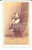Fotografia d epoca originale 1880 ca ORAN ALGERIE Ritratto di bambina in abito scuro Foto KLARY CDV 1