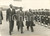 1959 PARIS BOURGET Arrivo Modibo KEITA Mamadou DIA LÃ©opold SENGHOR *Foto 18x13 Fotografia d'epoca con didascalia coeva.CONDIZIONI: G (ma minima piegatura angolare)FORMATO: 18x13 cm     originale e autentica 1