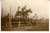 Fotografia d'epoca originale 1915 ca ROMA Piazza di SIENA Militare in addestramento alla SCUOLA DI CAVALLERIA 1