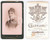Fotografia d epoca originale 1890 ca MILANO Ritratto di donna  Busto  Fotografia GUIGONI & BOSSI CDV 1