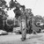 Fotografia d epoca originale 1963 LOWELL Indiana GUY HASKALL with huge sunflower NEGATIVO ORIGINALE 1