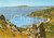 Cartolina originale da collezione 1977 VILLASIMIUS Panorama del Golfo di CAGLIARI Cartolina FG VG 1