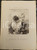 Stampa, bozzetto originale 1853 PARIS Paul GAVARNI Masques et visages  Les Lorettes Vieillies Tav. 30 1