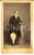 Fotografia d'epoca originale 1870 ca MENTON (F) Ritratto di intellettuale con l'ombrello bianco *Foto ANFOSSI 1