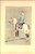 Stampa, bozzetto originale 1890 L. VALLET Le chuic à cheval  Officier du 9e de chasseurs en colonne Litho 1