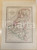 Stampa, bozzetto originale 1864 Atlante Universale  Regni d Olanda e Belgio Ed. GUIGONI Tav. XVIII Mappa 1