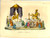 Stampa, bozzetto originale 1823 ASIA Amida e Xaca Incisione Andrea BERNIERI Colorata a mano 1