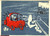 Cartolina originale da collezione 1950 AQUILA Petroli Sicurezza traffico Renzo KOLLMANN 1