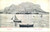 Cartolina originale da collezione 1900 ca PALERMO Monte PELLEGRINO Animata con barche Cartolina FP VG 1