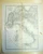 Mappa, planimetria storica 1800 TORINO Carta OroIdrografica ITALIA Tip. MAGGI 1