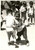 Fotografia d'epoca originale 1942 TOKYO Lotta di bambini al giardino d'infanzia FOTO 1