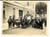 Fotografia d epoca originale 1930 ca TORINO ? Cerimonia con BERSAGLIERI e militanti PNF Foto 12x9 cm 1